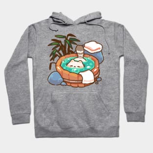 Bathing Onsen Cat Hoodie